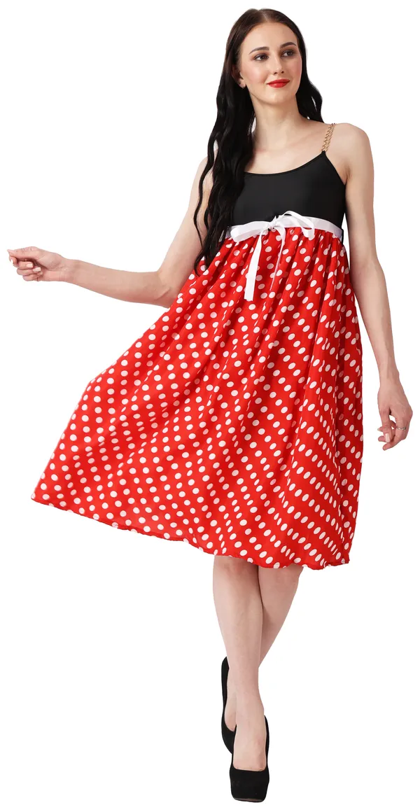 Red_Crepe_Printed_Sleeveless_Fit_&_Flare_Below_Knee_Dress_For_Women