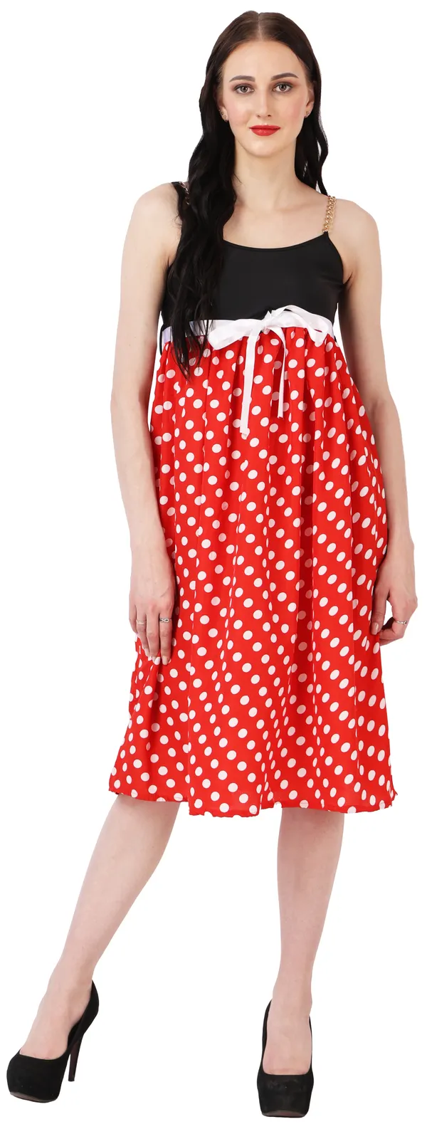 Red_Crepe_Printed_Sleeveless_Fit_&_Flare_Below_Knee_Dress_For_Women
