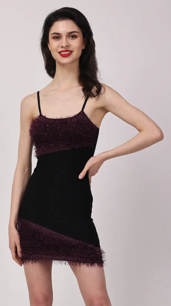 Black_&_Brown_Poly_Fur_Solid_Sleeveless_Bodycon_Mini_Dress_For_Women