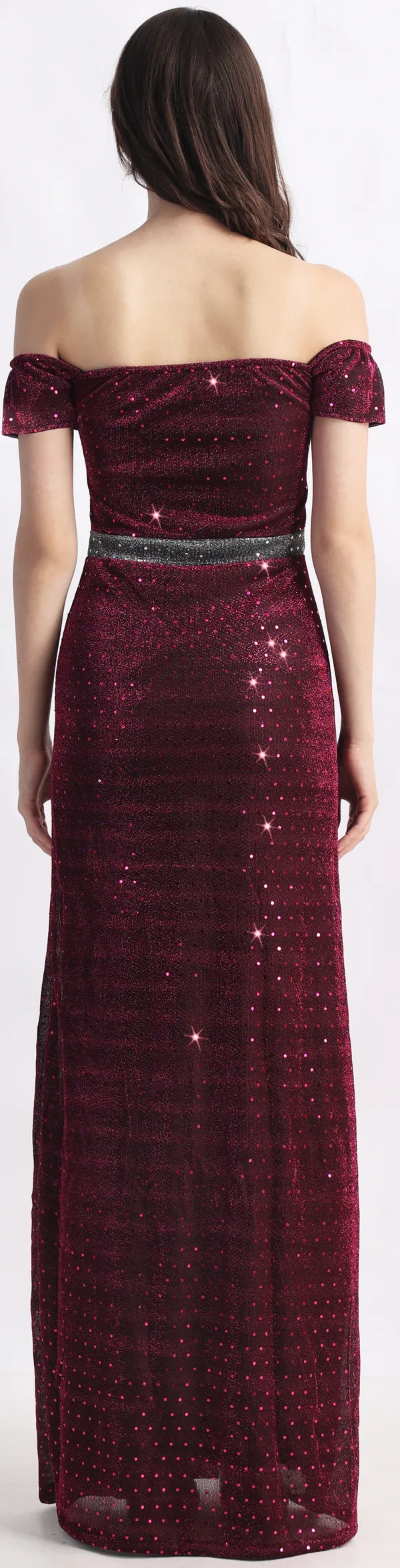 Purple_Lurex_Net_Sleeveless_Gown_Maxi/Full_Length_Dress_For_Women