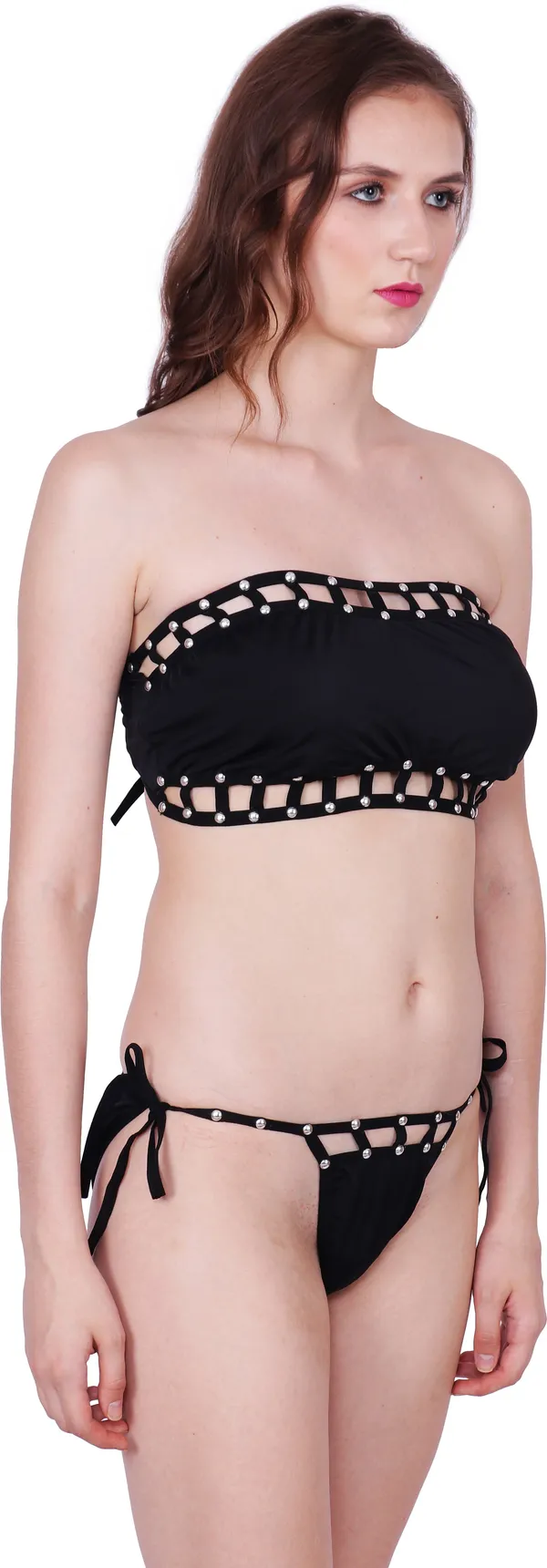 Black_Polyamide_Padded_Embellished_Bikini_Beachwear_For_Women