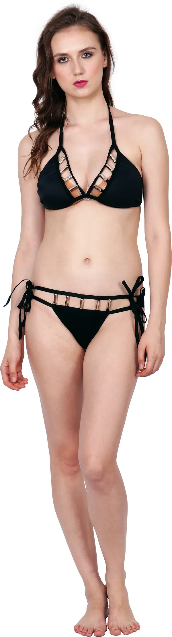 Black_Polyamide_Padded_Embellished_Bikini_Beachwear_For_Women