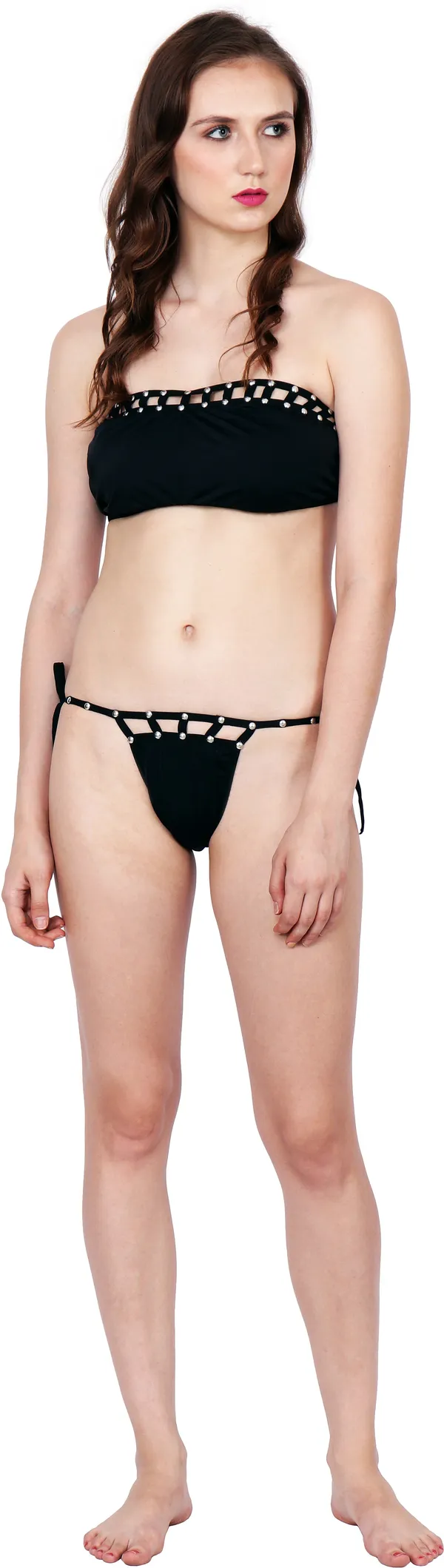Black_Polyamide_Padded_Embellished_Bikini_Beachwear_For_Women