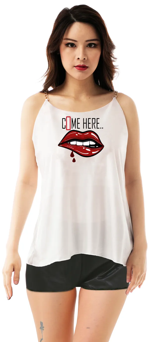 Multicolor_Satin_Non_Padded_Printed_Round_Neck_Top_For_Women