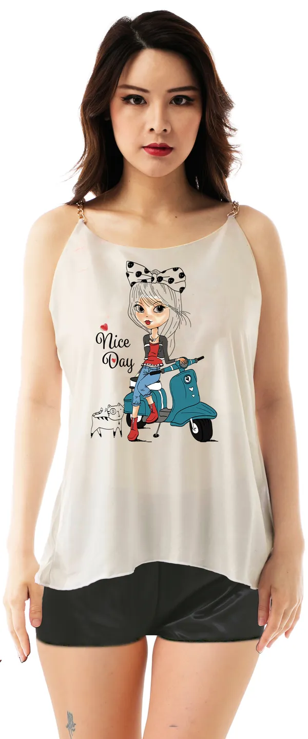Multicolor_Satin_Non_Padded_Printed_Round_Neck_Top_For_Women