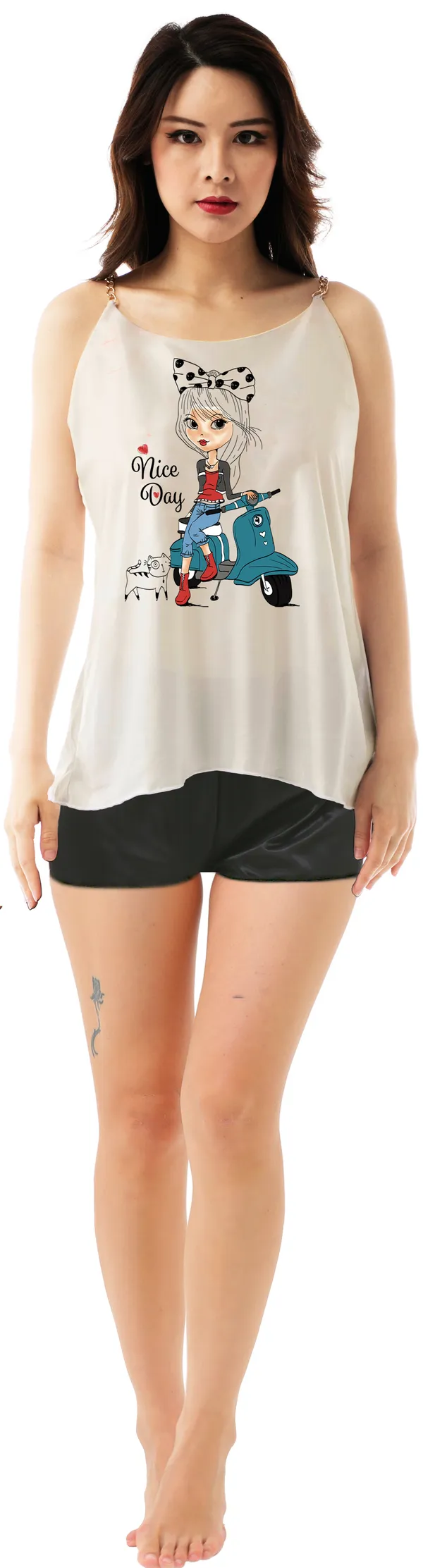 Multicolor_Satin_Non_Padded_Printed_Round_Neck_Top_For_Women