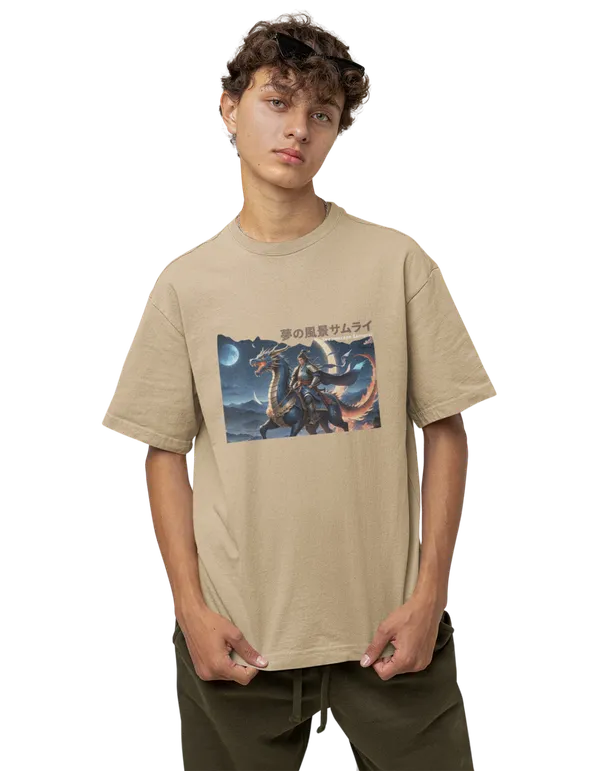 Anime_Unisex_Beige_Printed_Blended_Cotton_Oversized_T-shirt