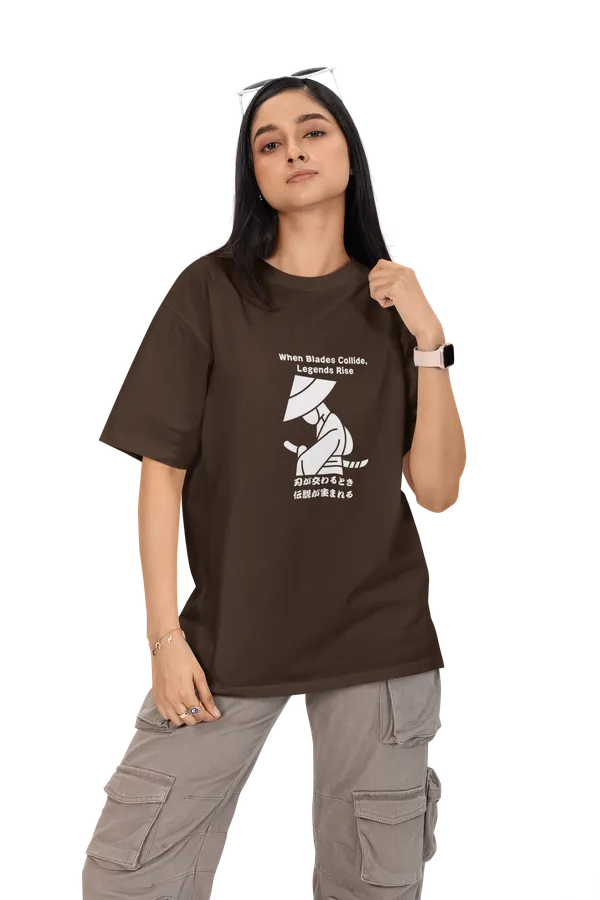 Anime_Unisex_Dark_Brown_Printed_Blended_Cotton_T-shirt
