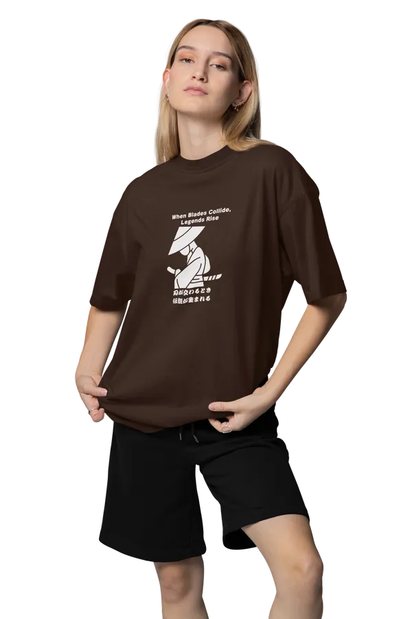 Anime_Unisex_Dark_Brown_Printed_Blended_Cotton_T-shirt