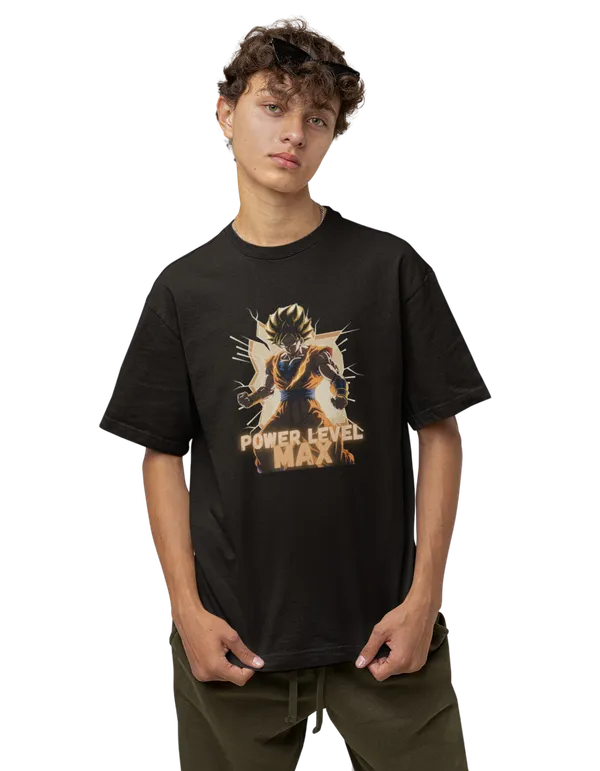 Anime_Unisex_Black_Printed_Blended_Cotton_Oversized_T-shirt