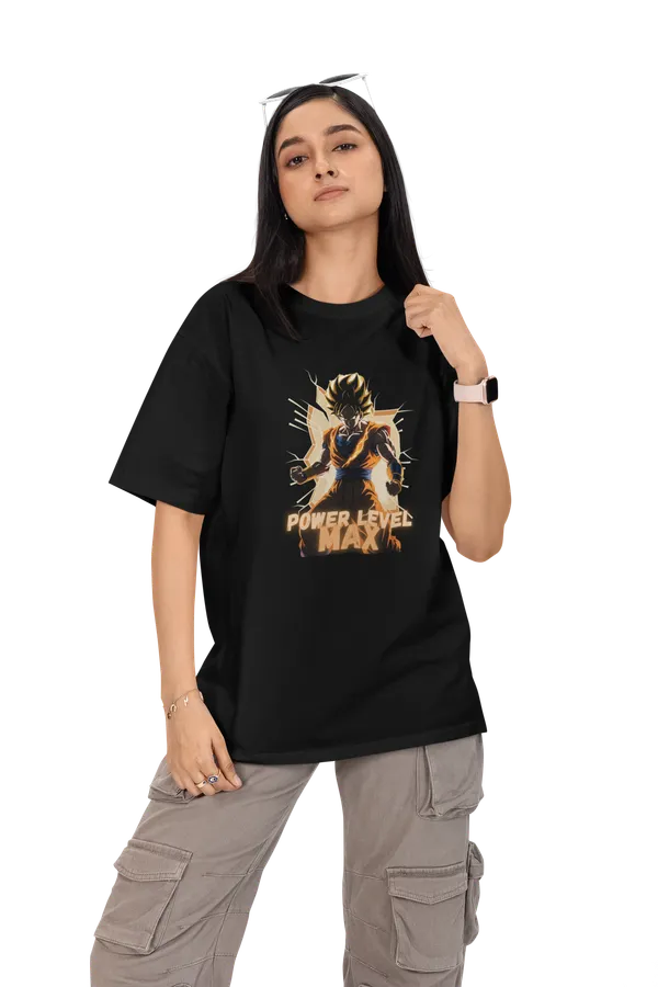 Anime_Unisex_Black_Printed_Blended_Cotton_Oversized_T-shirt