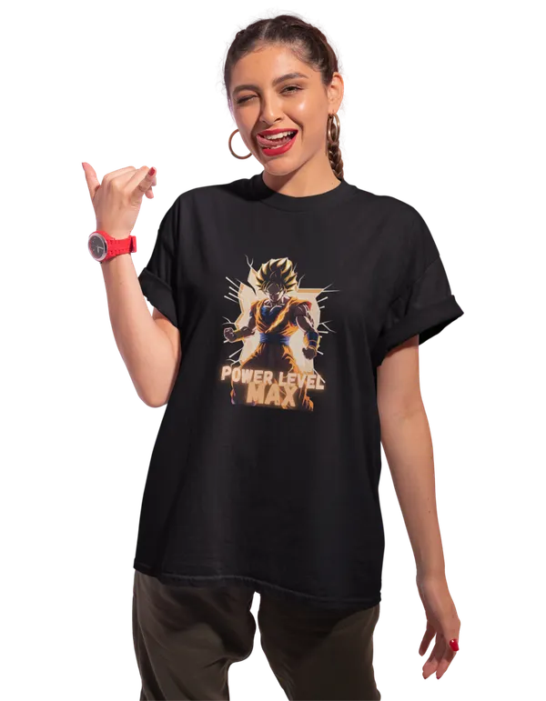 Anime_Unisex_Black_Printed_Blended_Cotton_Oversized_T-shirt
