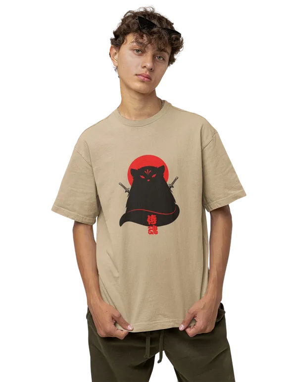 Anime_Unisex_Beige_Printed_Blended_Cotton_Oversized_T-shirt