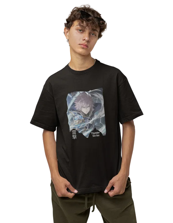 Anime_Unisex_Black_Printed_Blended_Cotton_Oversized_T-Shirt