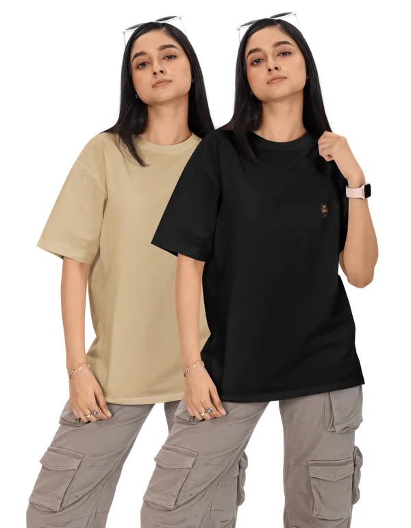 Pack_Of_2_Unisex_Oversized_T-Shirts_(Black_/_Beige)