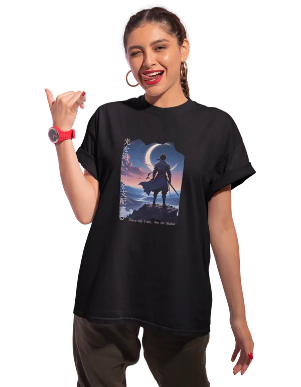 Anime_Unisex_Black_Printed_Blended_Cotton_Oversized_T-shirt