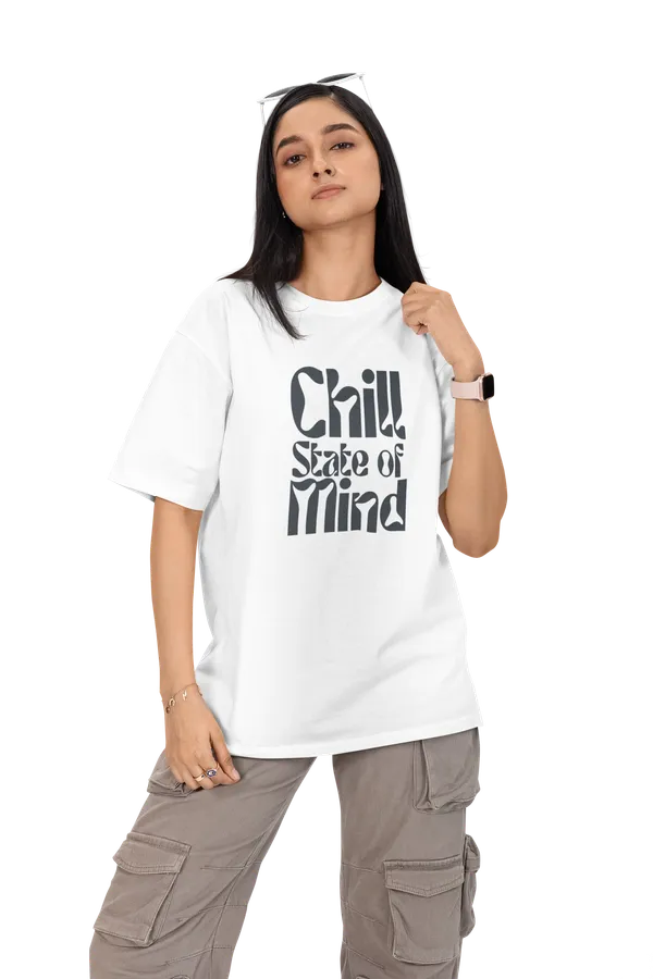 Unisex_White_Printed_Blended_Cotton_Oversized_T-shirt