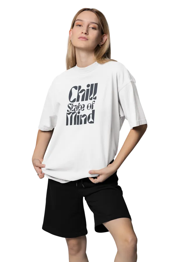 Unisex_White_Printed_Blended_Cotton_Oversized_T-shirt