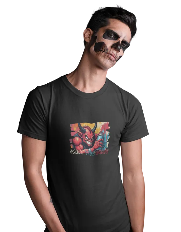 Unisex_Black_Cotton_Printed_T-Shirt