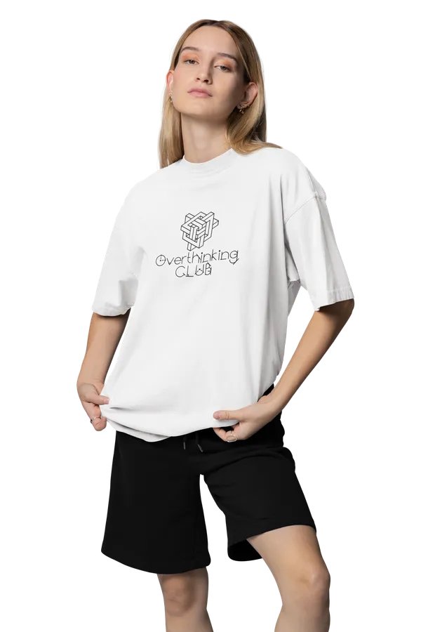 Unisex_White_Printed_Blended_Cotton_Oversized_T-shirt