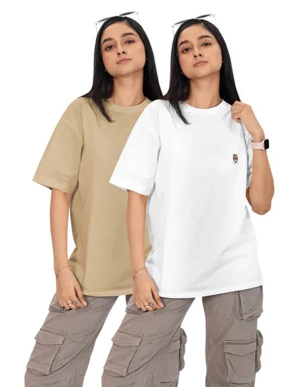Pack_Of_2_Unisex_Oversized_T-Shirts_(White_/_Beige)