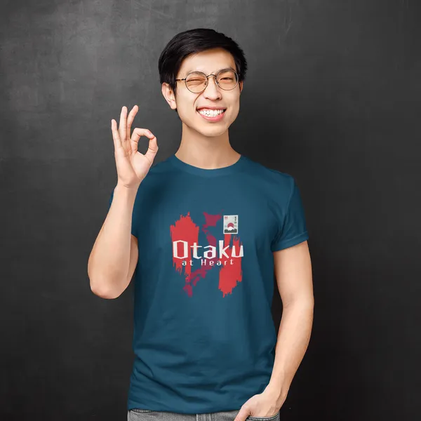 Anime_Unisex_Blue_Cotton_Printed_T-Shirt