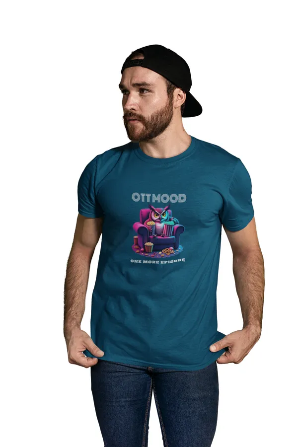 Anime_Unisex_Blue_Cotton_Printed_T-Shirt