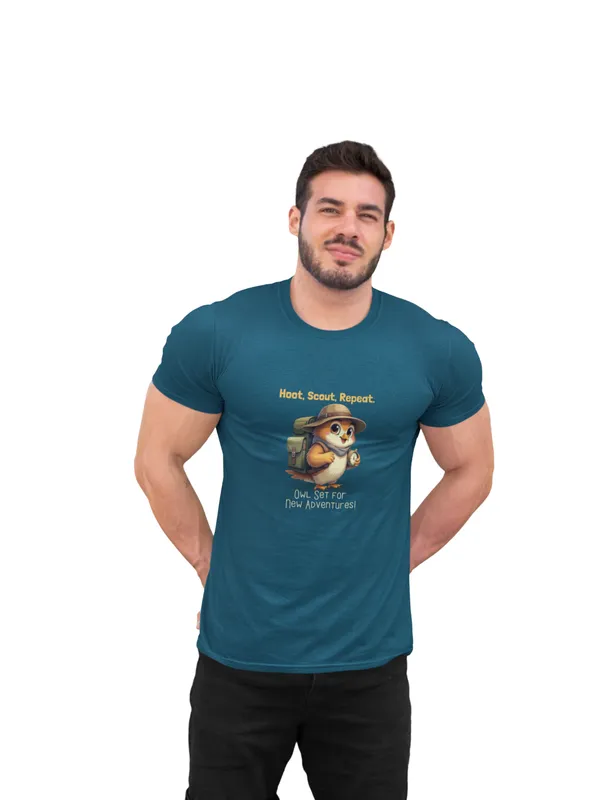 Anime_Unisex_Blue_Cotton_Printed_T-Shirt