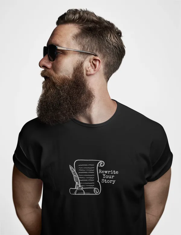 Unisex_Black_Cotton_Printed_T-Shirt