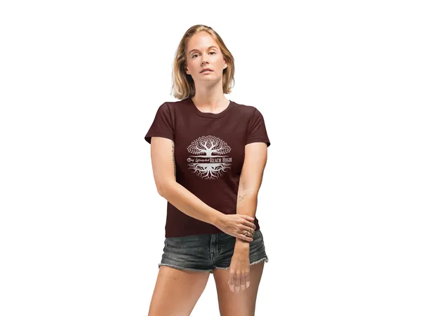 Unisex_Maroon_Cotton_Printed_T-Shirt