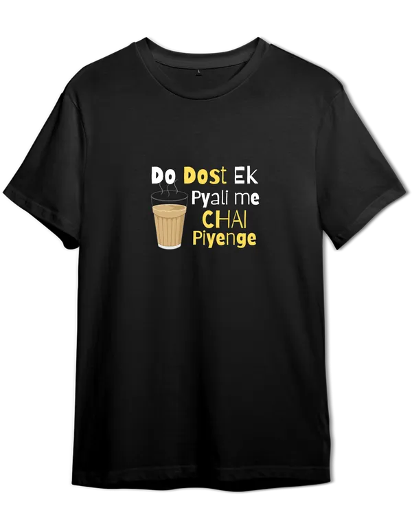 Unisex_Black_Cotton_Printed_T-Shirt