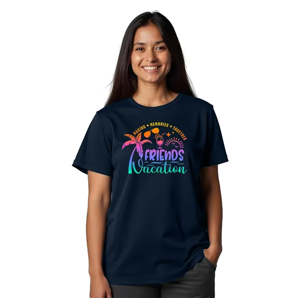 Unisex_Navy_Blue_Cotton_Printed_T-Shirt