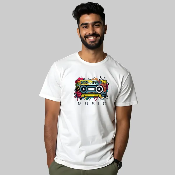 Unisex_White_Cotton_Printed_T-Shirt