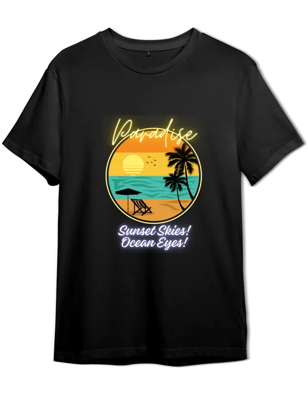 Unisex_Black_Cotton_Printed_T-Shirt