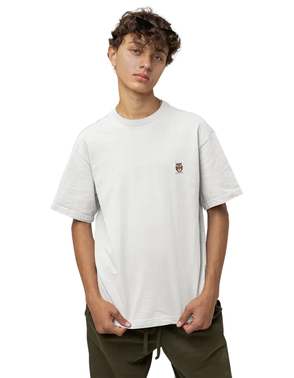 Unisex_White_Solid_Cotton_T-Shirt