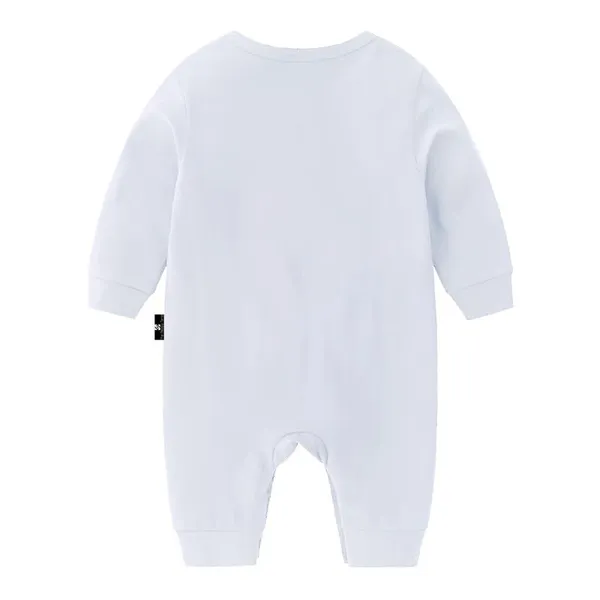 White_"No_Hair_Don'T_Care_#Ganju"_Baby_Unisex_Printed_100%_Cotton_Full_Sleeves_Regular_Fit_Rompers
