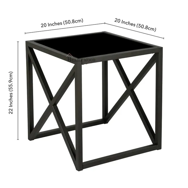Black_Modern_Iron_Stool_Small_Coffee_Table_Sofa_Side_Table_End_Table