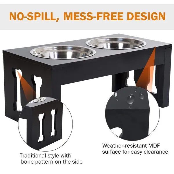 Black_Wooden_Large_Dog_Pet_Stand_Modern_&_Elegant_Wood_Elevated_Dog_Bowls/Cat_Bowls