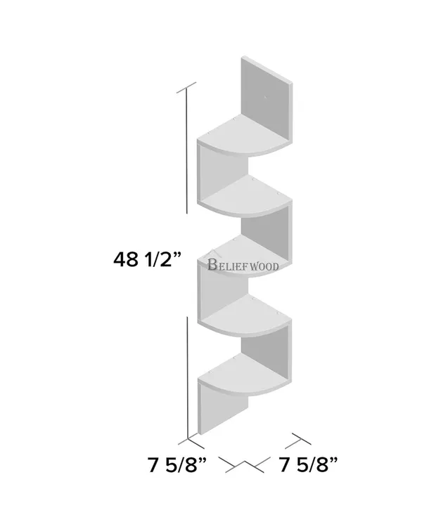 White_Modern_Wall_Corner_|_Zig_Zag_Wall_Corner_Hanging_Shelf