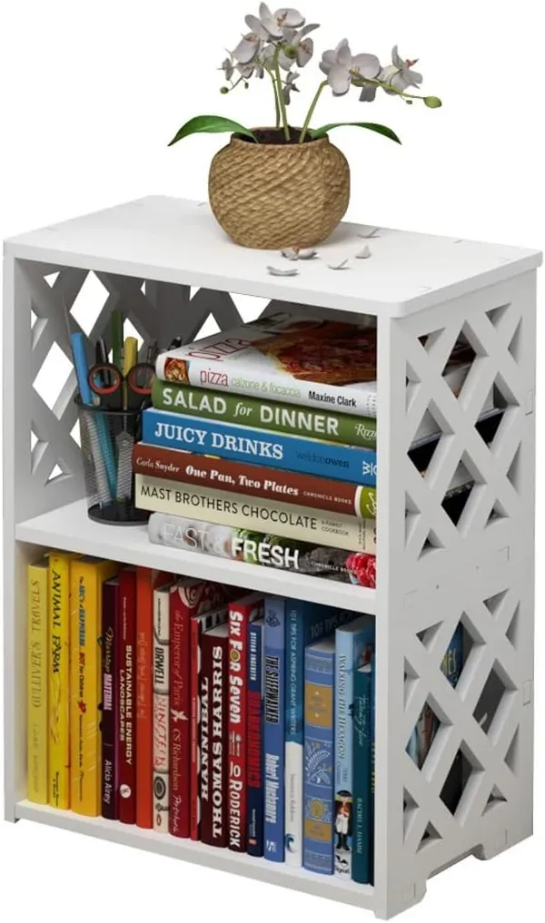 White_Modern_Tier_Bookshelf_For_Small_Spaces