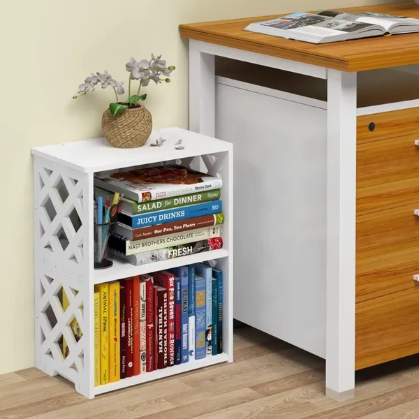 White_Modern_Tier_Bookshelf_For_Small_Spaces