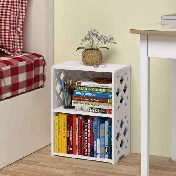 White_Modern_Tier_Bookshelf_For_Small_Spaces