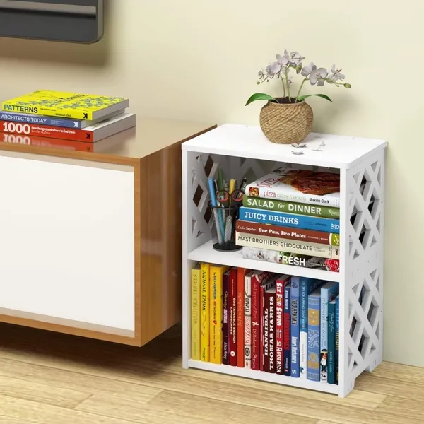 White_Modern_Tier_Bookshelf_For_Small_Spaces