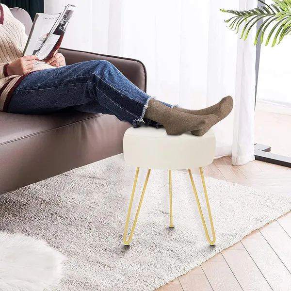 Multifunctional_Vanity_Stools_-_Velvet_Round_Ottoman_Modern_Dressing_Stool_-Upholstered_Footrest_Stool_-_Side_Table_Footstool_with_Golden_Metal_Leg_for_Living_Room,_Bedroom_(Black)