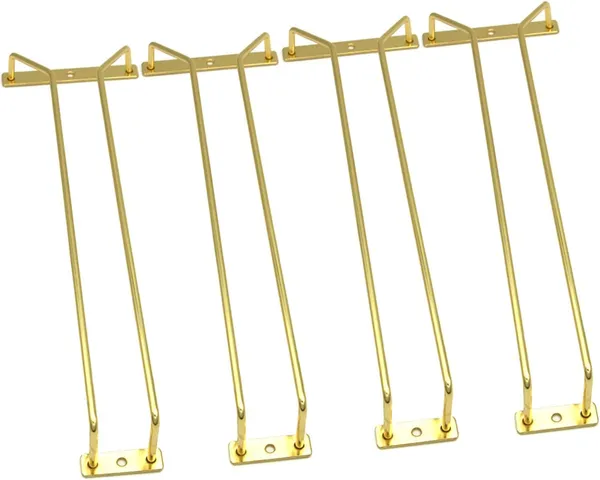 Pack_Of_2_Golden_Iron_14-Inch_Gold_Wine_Glass_Rack_Holder,_Under_Cabinet_Wine_Glass_Holder,_Stemware_Rack,_Hanging_Stemware_Holder