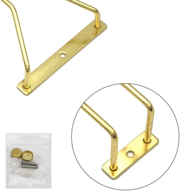 Pack_Of_2_Golden_Iron_14-Inch_Gold_Wine_Glass_Rack_Holder,_Under_Cabinet_Wine_Glass_Holder,_Stemware_Rack,_Hanging_Stemware_Holder
