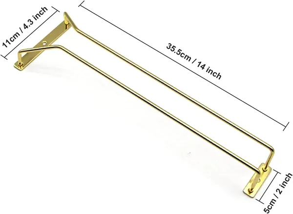 Pack_Of_2_Golden_Iron_14-Inch_Gold_Wine_Glass_Rack_Holder,_Under_Cabinet_Wine_Glass_Holder,_Stemware_Rack,_Hanging_Stemware_Holder
