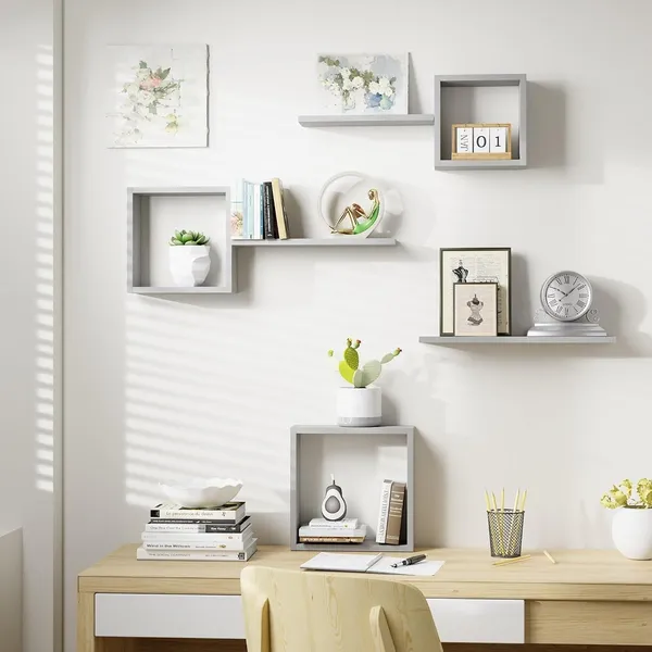 Set_Of_6_Grey_Wooden_Wall_Floating_Cube_Shelves