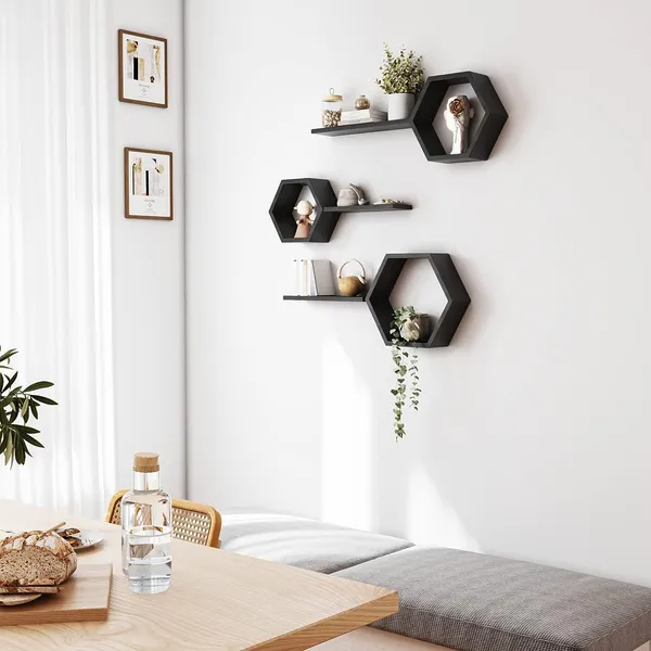 Set_of_6_Black_Wooden_Hexagon_Floating_Wall_Shelves