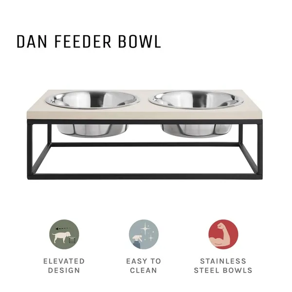 TANSH_CRAFTS_Dog_Bowl_Stand_Elevated_Cat_Food_Bowls_with_2_Stainless_Steel_Bowls_Pet_Bowls_Stand_Feeder_with_Non-Slip_Mat_for_Kitten_or_Puppy_Anti_Vomiting_for_Cat_and_Dog